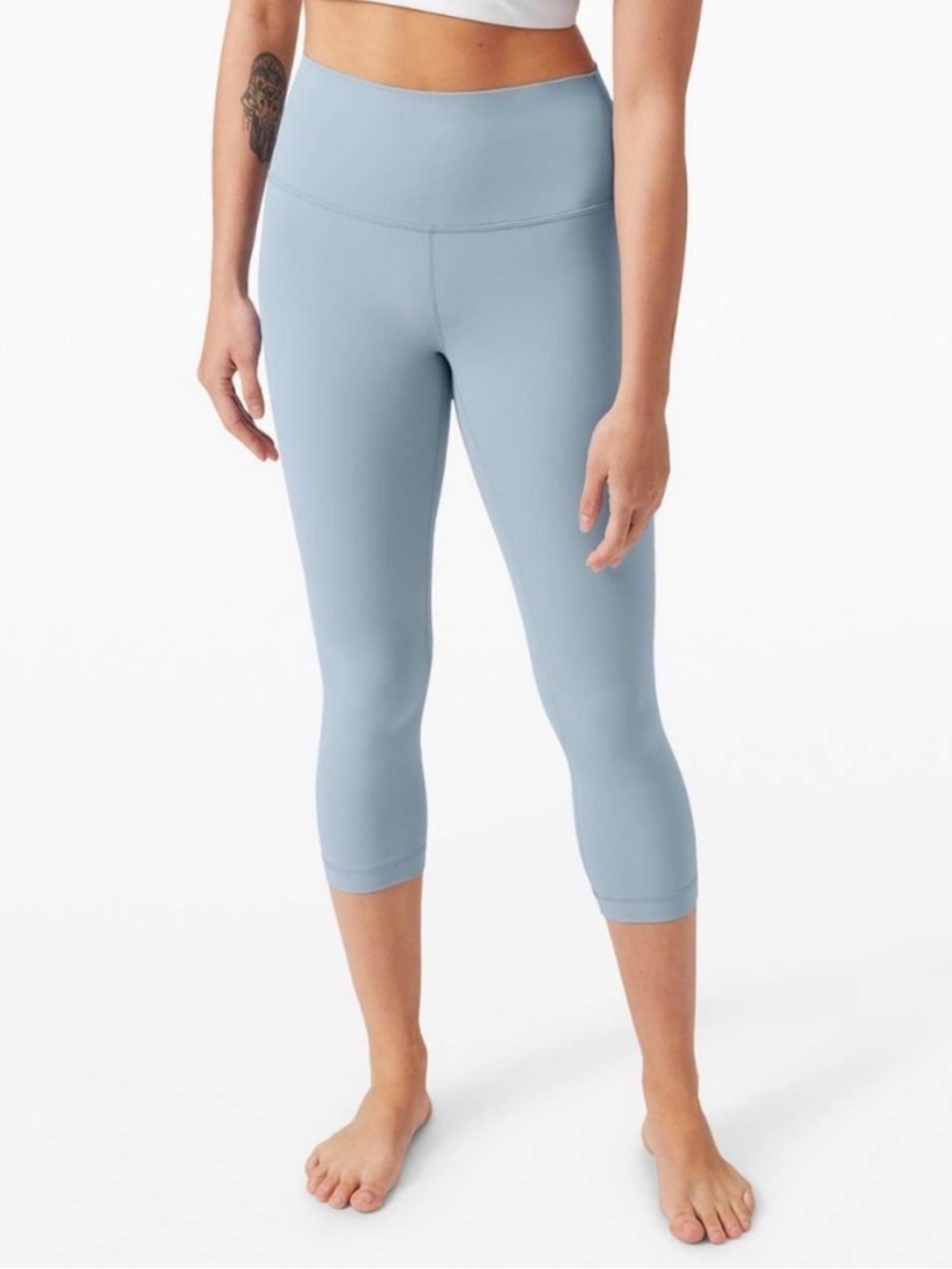 lululemon athletica Light Blue Cropped Leggings